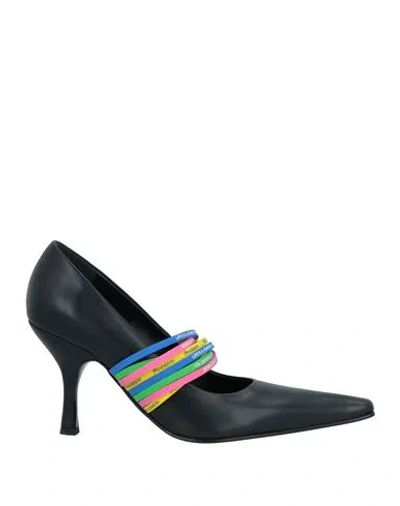Jw Anderson Woman Pumps Black Size 11 Calfskin