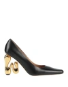 Jw Anderson J. W.anderson Leather Letter Pumps With Statement Heel 10 Cm In Black