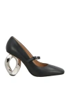 Jw Anderson Woman Pumps Black Size 8 Calfskin In Black