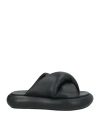 Jw Anderson Woman Sandals Black Size 8 Lambskin