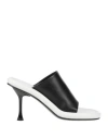 Jw Anderson Woman Sandals Black Size 8 Leather