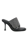 Jw Anderson J.w.anderson 'bumber Crystal' Mules In Black