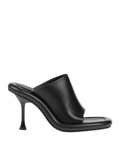 Jw Anderson Woman Sandals Black Size 8 Leather