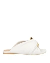 Jw Anderson White Chain Twist Sandals In White