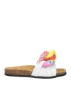 Jw Anderson Chain-embellished Leather Slides In White