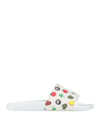 Jw Anderson Woman Sandals White Size 8 Rubber