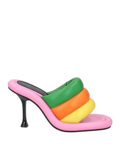 Jw Anderson Woman Sandals Yellow Size 6 Leather