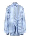 Jw Anderson J.w. Anderson Peplum Drape Shirt In Blue