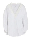 Jw Anderson Woman Shirt Grey Size 6 Cotton In Blue