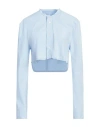 Jw Anderson J.w. Anderson Cropped Shirt In Blue