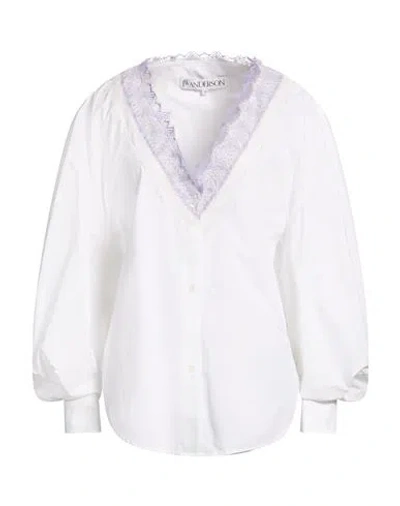 Jw Anderson Woman Shirt White Size 4 Cotton