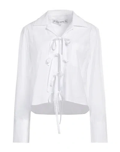 Jw Anderson Woman Shirt White Size 4 Cotton