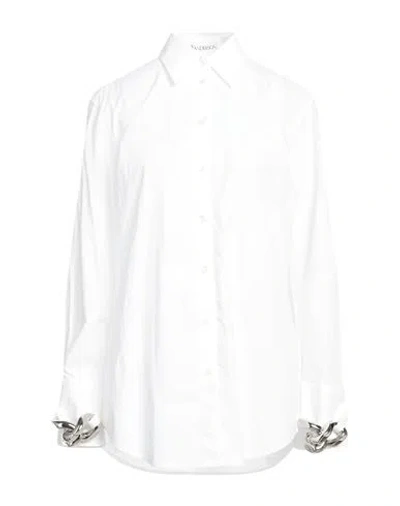 Jw Anderson Woman Shirt White Size 4 Cotton