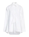 Jw Anderson Woman Shirt White Size 8 Cotton In White