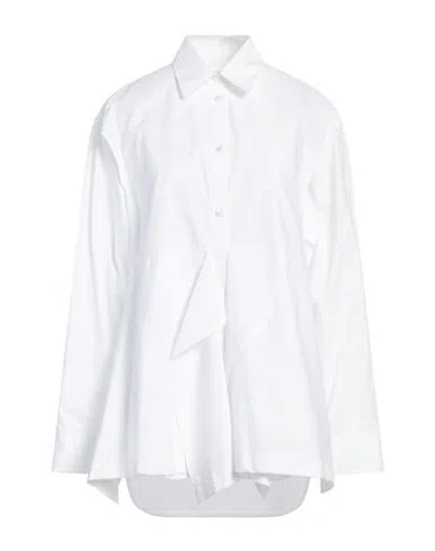 Jw Anderson Woman Shirt White Size 8 Cotton