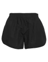Jw Anderson Black Oversized Running Shorts In Black