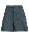 Jw Anderson Woman Shorts & Bermuda Shorts Navy Size 6 Cotton In Blue