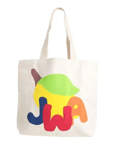 Jw Anderson Woman Shoulder Bag Ivory Size - Cotton, Silicone In White