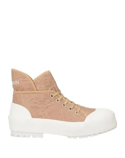 Jw Anderson Woman Sneakers Camel Size 8 Textile Fibers In Beige