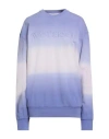 Jw Anderson Woman Sweatshirt Lilac Size L Organic Cotton In Blue