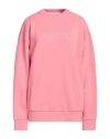 Jw Anderson Woman Sweatshirt Pink Size M Cotton, Elastane
