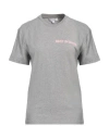 Jw Anderson Woman T-shirt Light Grey Size Xs Organic Cotton In Grey