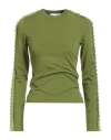 Jw Anderson Woman T-shirt Military Green Size Xs Polyamide, Polyester, Elastane In Green