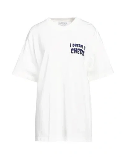 Jw Anderson Woman T-shirt White Size S Organic Cotton