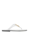 Jw Anderson Woman Thong Sandal White Size 7 Lambskin In White