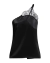 Jw Anderson J.w. Anderson Black One-shoulder Lace Blouse In Black