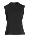 Jw Anderson Stretch Crew Neck Sleeveless Top In Black