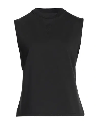JW ANDERSON JW ANDERSON WOMAN TOP BLACK SIZE L POLYESTER, ELASTANE