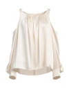 Jw Anderson Woman Top Cream Size 6 Triacetate, Polyester In White