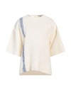 Jw Anderson Woman Top Cream Size M Cotton, Linen In White