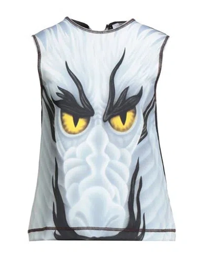 Jw Anderson Woman Top Light Grey Size 6 Polyester, Elastane In Gray