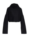 Jw Anderson Woman Turtleneck Black Size L Polyamide, Mohair Wool, Polyester In Black