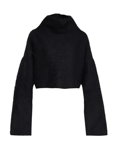 Jw Anderson Woman Turtleneck Black Size L Polyamide, Mohair Wool, Polyester
