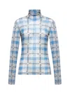 Jw Anderson J. W. Anderson Fitted Turtleneck With All-over Logo Print In White