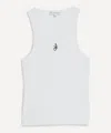 Jw Anderson Crew Neck Ribbed Sleeveless Top Straight Hem
