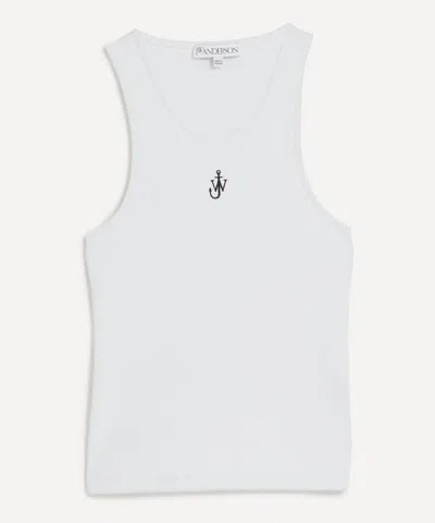 JW ANDERSON JW ANDERSON WOMEN'S ANCHOR EMBROIDERY TANK TOP
