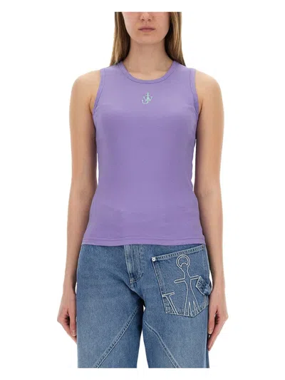 JW ANDERSON WOMEN'S ANCHOR JWA LOGO TANK TOP
