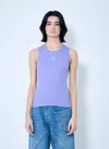 Jw Anderson Women's Anchor Jwa Logo Tank Top In Purple
