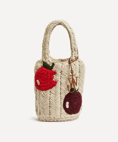 Jw Anderson Women's Apple Knitted Shopper Tote Bag