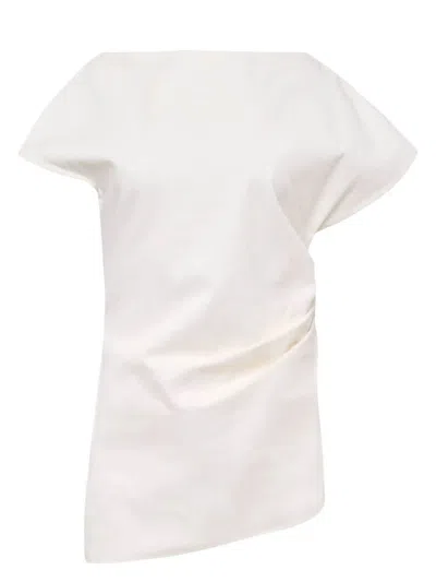 JW ANDERSON WOMEN'S ASYMMETRIC DRAPED TOP