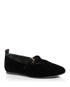 Jw Anderson Mary Jane Velvet Ballerinas In Black