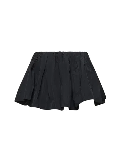 JW ANDERSON JW ANDERSON WOMEN BLACK GATHERED CIRCLE SKORT