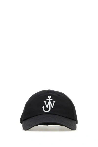 Jw Anderson Women Black Nylon Blend Baseball Cap