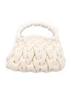 Jw Anderson Knit Top Handle Shoulder Bag In Off White