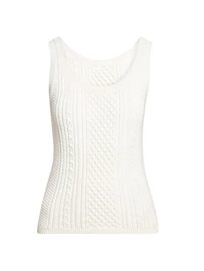 Jw Anderson Women's Cable-knit Tank In Neutral