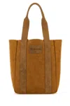 Jw Anderson Women Camel Canvas Workwear Shopping Bag In Brown